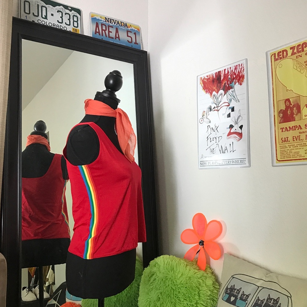 70's Retro Roller Disco tank🌈🍦